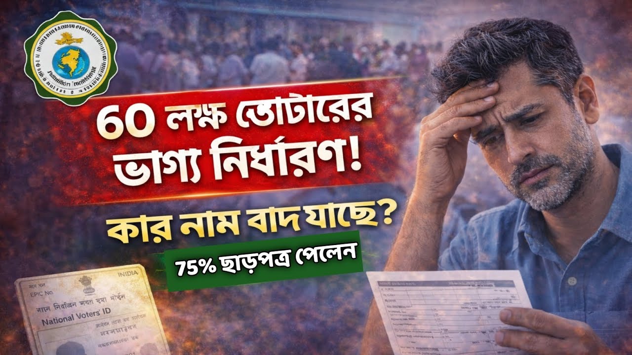 বড় খবর: ভোটের আগে ৬০ লক্ষ 'বিচারাধীন' ভোটার তালিকায় বড় বদল! কী করবেন দেখুন।