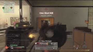Nice Quickscope Killfeed - Modern Warfare 2 : Highrise Domination (HD)