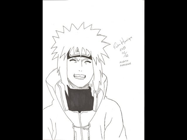 Desenhando o Minato (Naruto) - Competição com MateusDrawings 