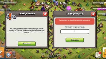 how to change name in clash of clans in easy method #gaming #coc