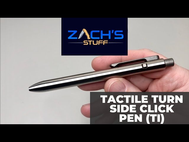 Tactile Turn Side Click Titanium Pen - YouTube