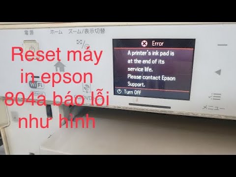 Làm thế nào để biết được máy in Epson EP-979A3 đã cần reset?