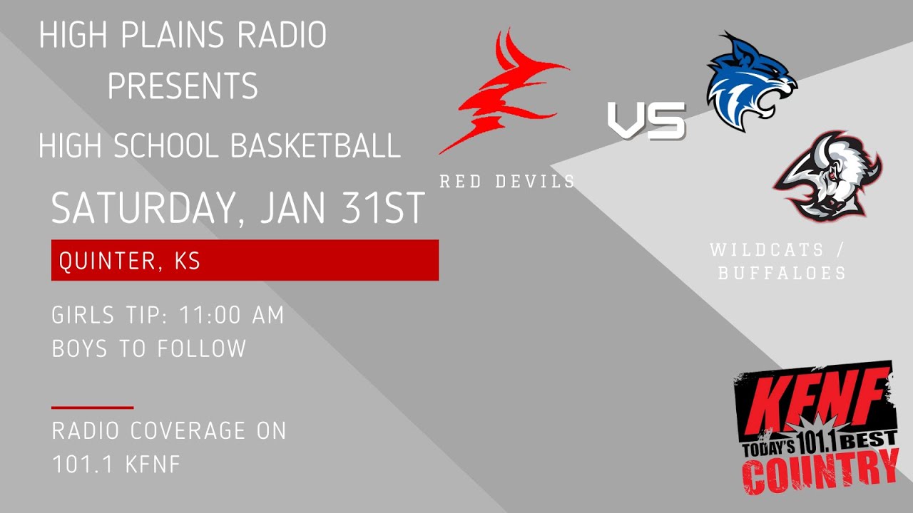 Oberlin Boys Basketball vs Quinter - NWKL Championship