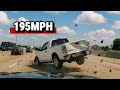 When A PIT Maneuver Lifts A Truck Off The Ground High Speed Police Chase 
