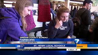 WHIO: Wright State students receive winter items at Scarf Frenzy