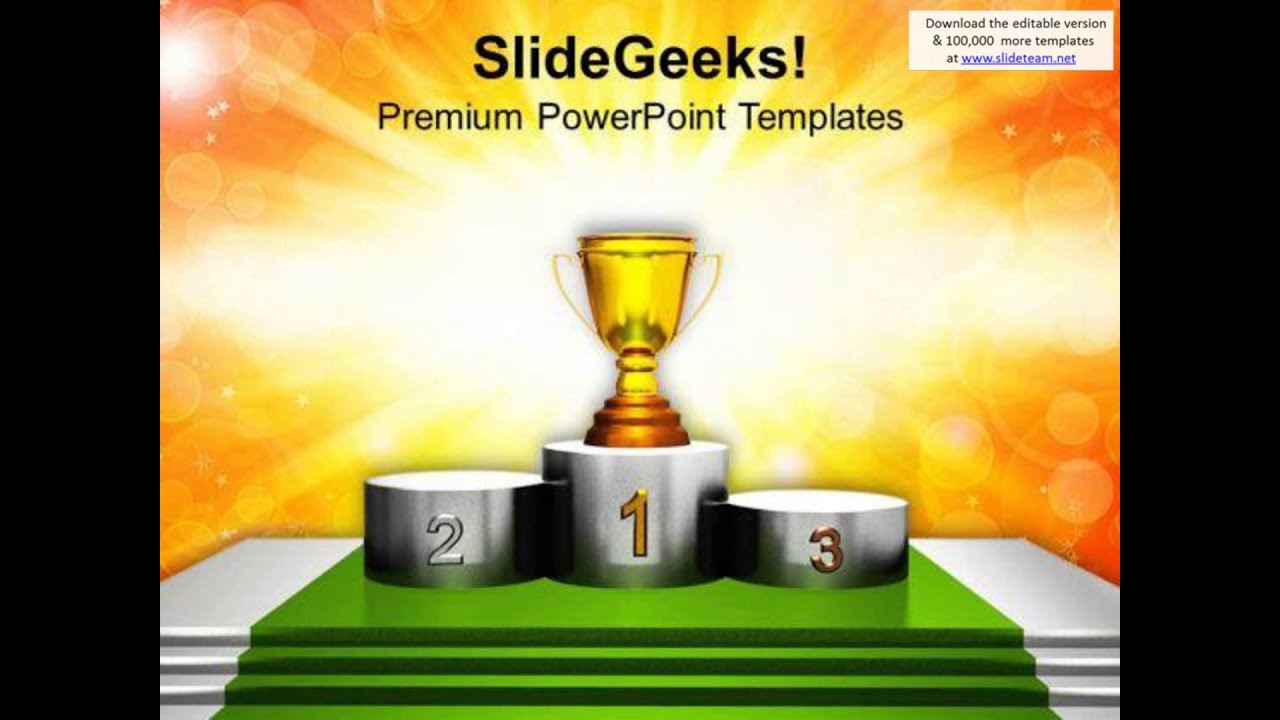 trophy on winner podium powerpoint templates ppt backgrounds for trophy on winner podium powerpoint templates ppt backgrounds for, Presentation templates