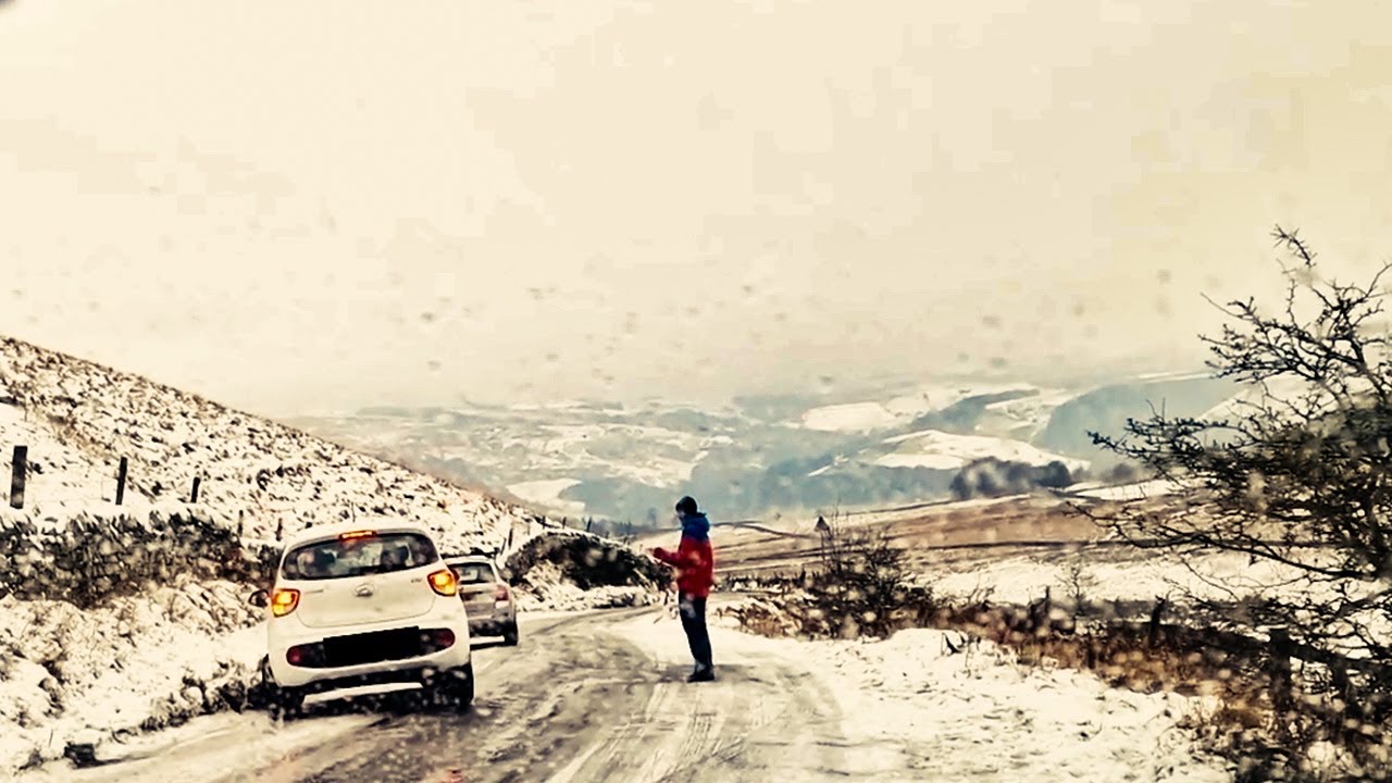 Wild Camp Peak District Snow Black Ice Car Crash Rescue