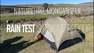 Rain Test | Naturehike Mongar 2 UL
