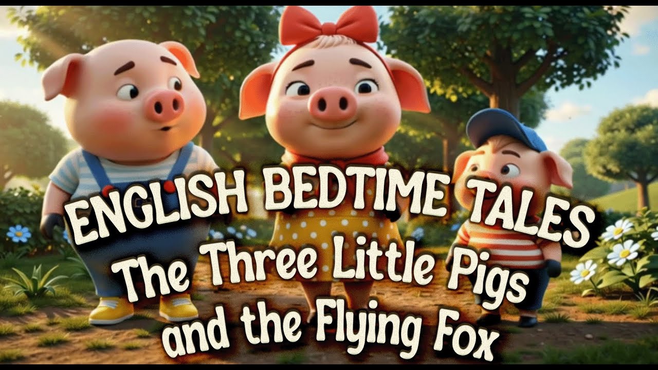 İngilizce Uyku Masalları / English Bedtime Tales - The Three Little Pigs and the Flying Fox