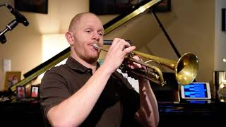 Arban pg14, #15, 108bpm, 2 bar trade - Trumpet Exercise - Play Along!