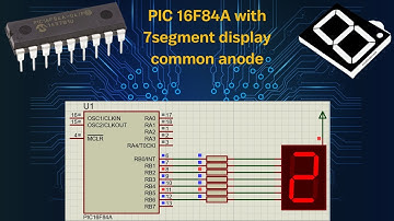 Pic 16F84A with 7segment display Common anode