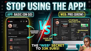 STOP Using The YouTube Studio App! 🛑 (Part 1: The Dashboard Secret)