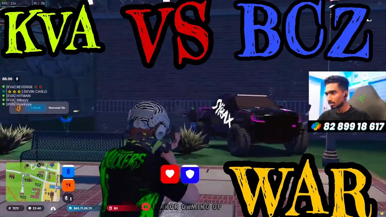 KVA VS BCZ WAR @KaztroGAMINGYT @HitMAN0047 @LegendGamerop @TheKakku-08 @