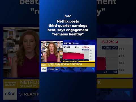 Netflix posts third-quarter earnings beat, says engagement 'remains healthy'