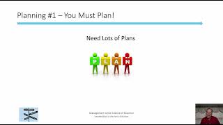 Planning 1   You Must Plan