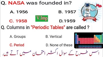 GENERAL KNOWLEDGE QUIZ: For PPSC FPSC CSS NTS POLICE ARMY TESTS