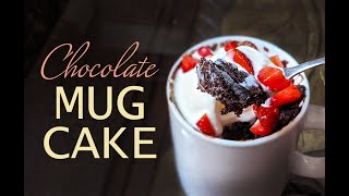 Fudgy chocolate mug cake | eggless ...