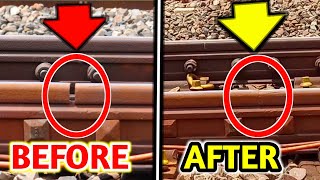 Relnya Memuai..!! Suara Roda Kereta Api Saat Melindas Sambungan Rel.6