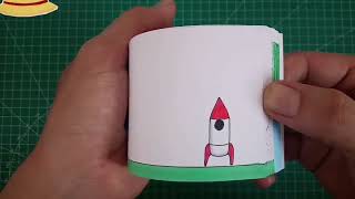 How to make rocket flipbook animation #flipbookanime #flipbook #flipbookanimation #flipbookart