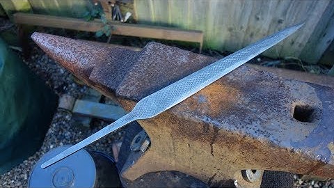 Making A Dagger From An Old File (part 1 of 2)
