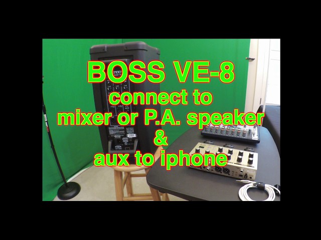 BOSS VE-8 - how to hook up to P.A. or speaker - YouTube