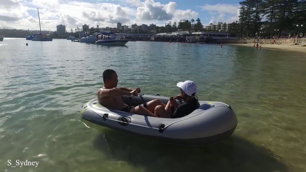 Kmart 25 Anko Raft Boat Set Review at Manly Wharf, Sydney YouTube