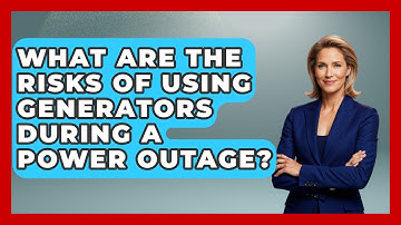 What Are The Risks Of Using Generators During A Power Outage? - Weather Watchdog