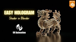 Easy Hologram Shader in Blender 4.5