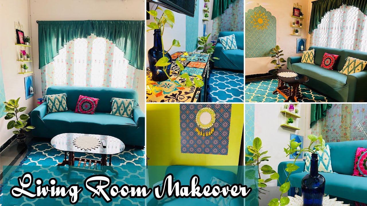 Indian Living Room Makeover in low budget|DIY living room makeover ...