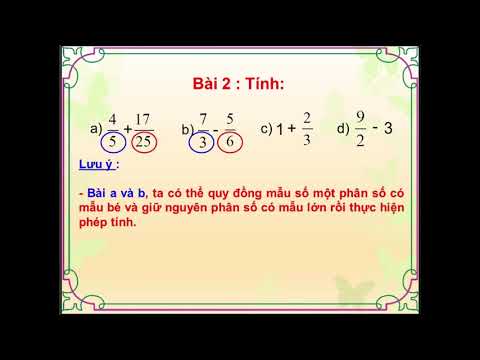 Toán: Luyện tập chung - Tuần 25