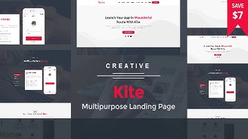 Kite - Creative Multipurpose Landing Page With Builder | Themeforest Website Templates and Themes