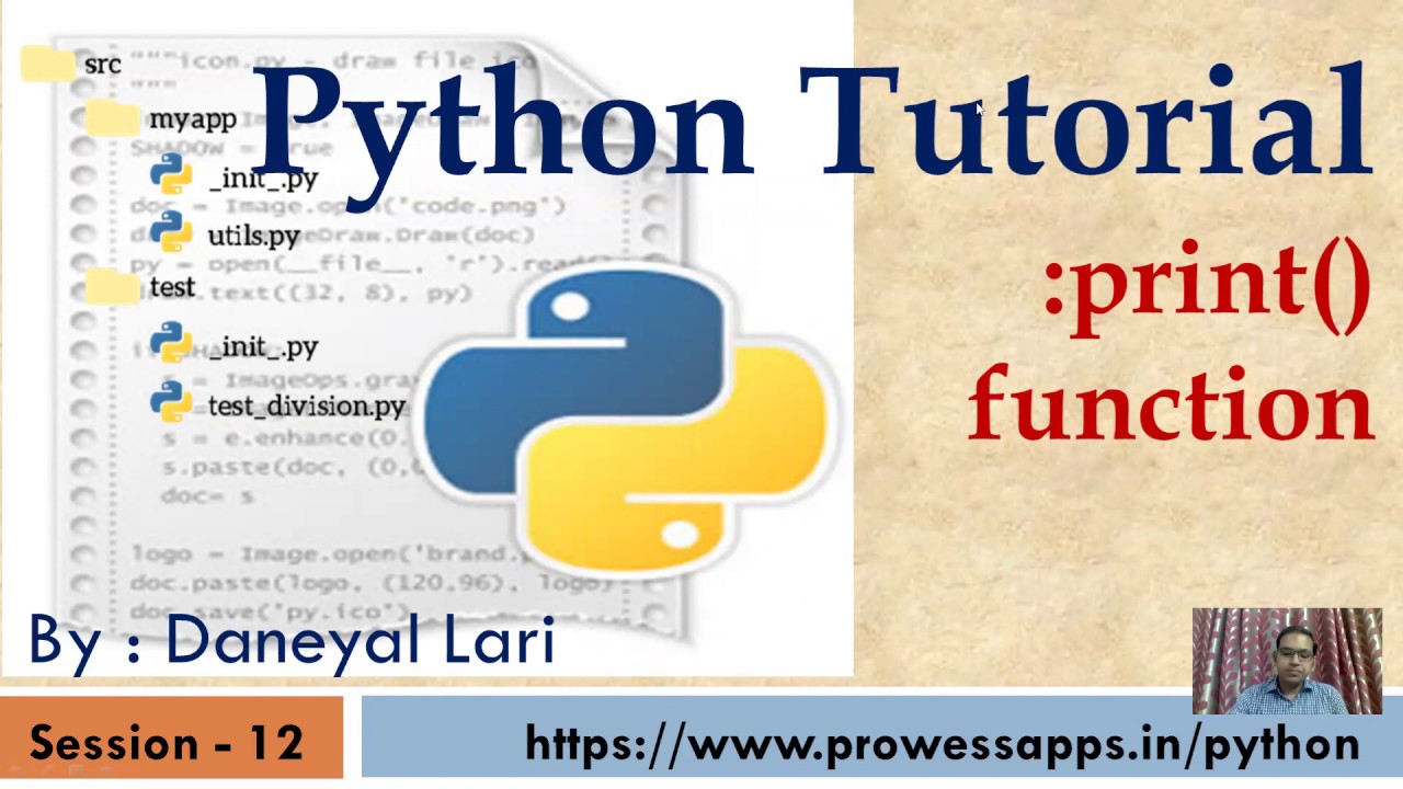 #12 Python Tutorial for Beginners |  print() function in Python