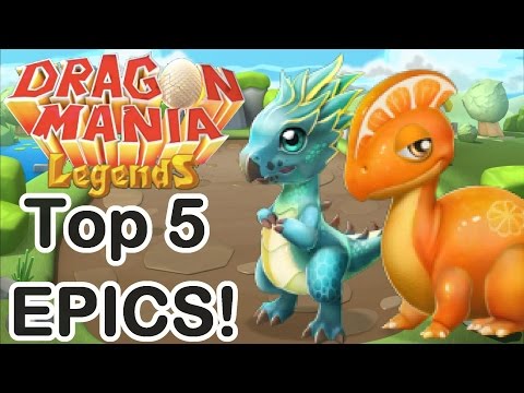 Top 5 Easiest EPIC Dragons to Breed for NEW PLAYERS! - Dragon Mania Legends