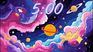 5 Minute Countdown Timer With Music (Celestial) - Outer Space Planets