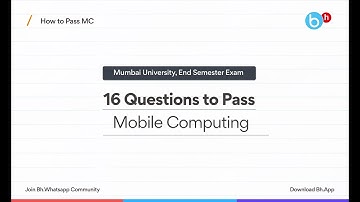 How to Pass/Score in Mobile Computing (MC) Sem-6 Computer | Mumbai University