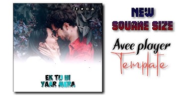 Blinking Text Avee player template | Avee player Editing | Square Size Avee player template