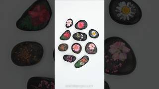 Pressed Flower Rocks 🌸