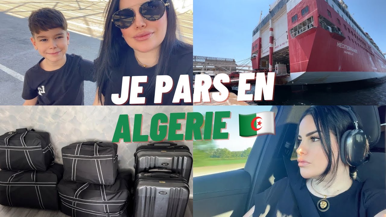 Vlog mon départ en Algérie 🇩🇿 Marseille Alger avec corsica linea #جزائرية #vacances