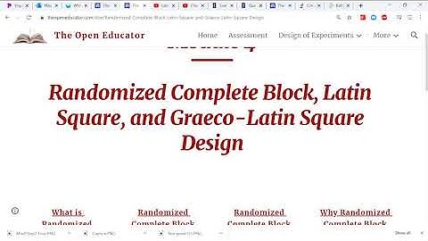 Randomized Complete Block Design of Experiments RCBD DOE Explained with Example Using Minitab