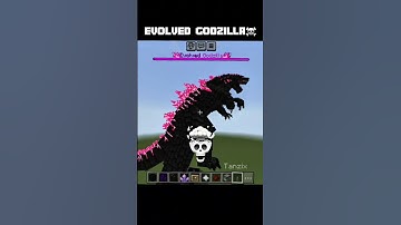 Spawning Evolved Godzilla in Minecraft 🔥☠ #shorts #minecraft