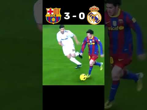 Real Madrid Vs FC Barcelona | 2010 La Liga #shorts #football #highlights