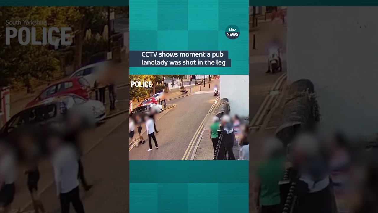 CCTV Shows Moment A Pub Landlady Was Shot In The Leg ITV News