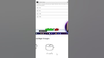 SAT Math Cylindrical Volume in Seconds!