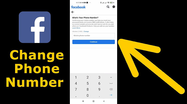 How to change your number on facebook