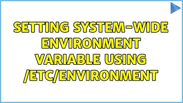 Ubuntu: Setting system-wide environment variable using /etc/environment