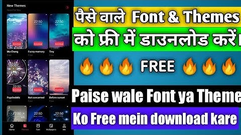 How to use realme paid fonts free ||  Paise wale themes ko free me download kare🔥🔥🔥