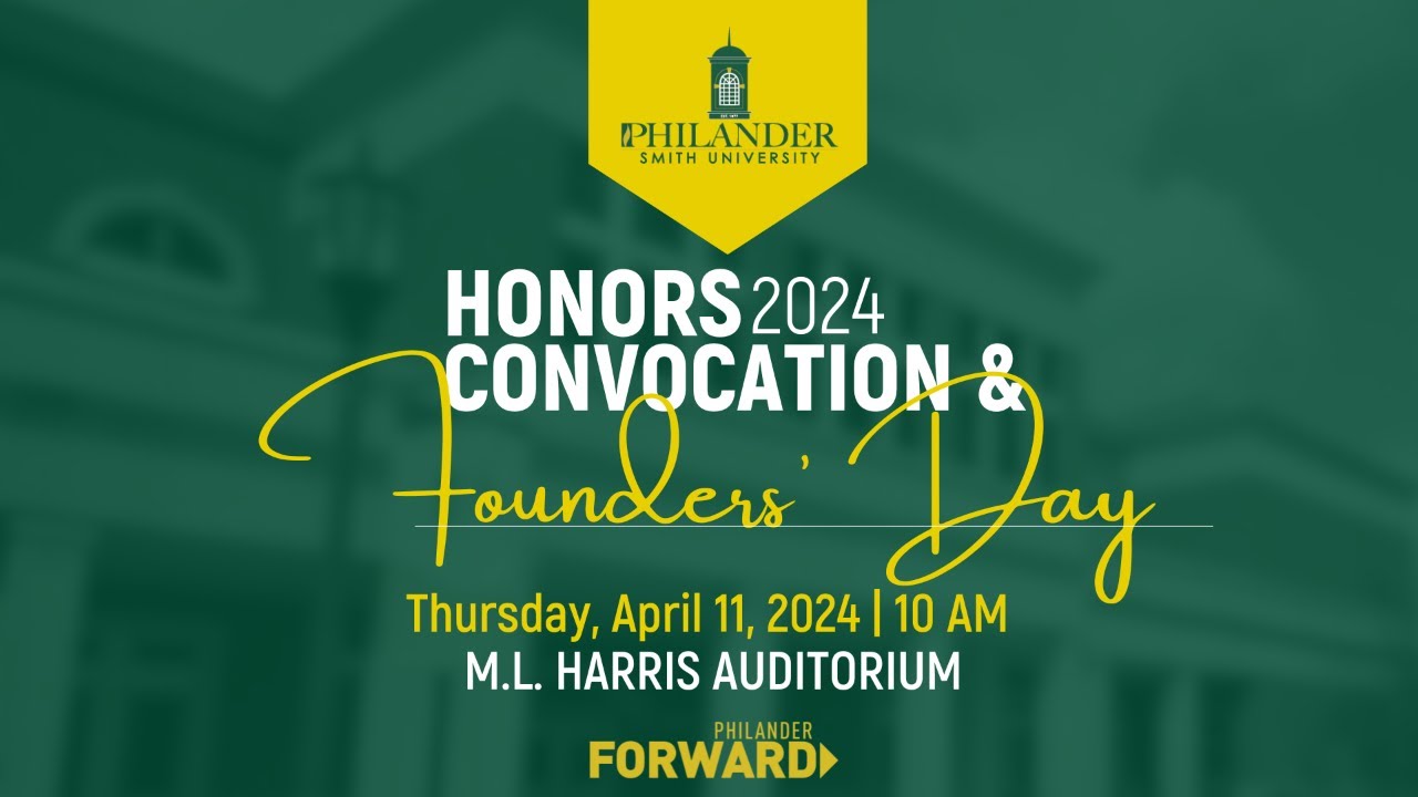 2024 Founders' Day and Honors Convocation - YouTube