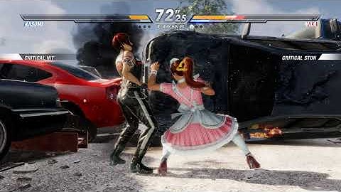 Dead or Alive 6 | Kasumi 💥 Mila | CPU vs CPU AI vs AI (hardest level 8)