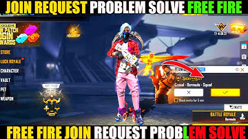 Join Request Problem Solved Free fire | Free fire Join Request Problem Solved