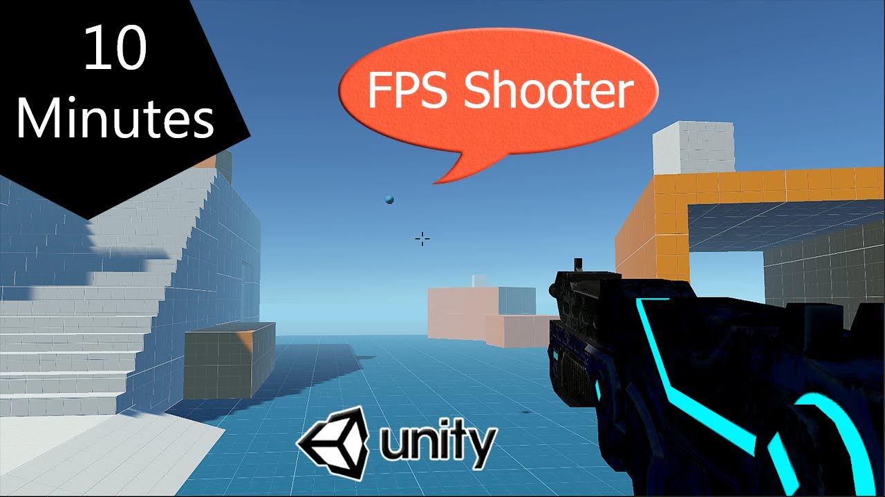 Make a FIRST PERSON SHOOTER in 10 MINUTES - Unity Tutorial